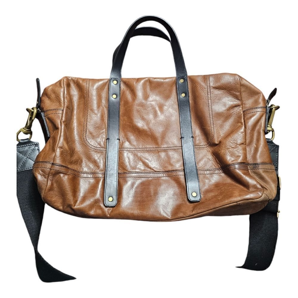 BANANA REPUBLIC Brown‎ Leather Briefcase Messenger Bag
